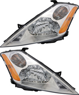 2003-2007 Nissan Murano Headlights Driver Left and Passenger Right Side Halogen