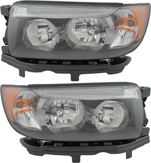2007-2008 Subaru Forester Sport Headlights Driver Left and Passenger Right Side Halogen