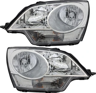 2008-2010 Saturn VUE Headlights Driver Left and Passenger Right Side Halogen