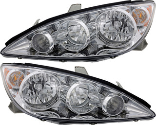 2005-2006 Toyota Camry LE Headlights Driver Left and Passenger Right Side Halogen Japan Built