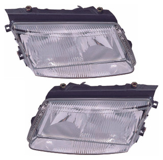 1998-2001 Volkswagen Passat Headlights Driver Left and Passenger Right Side Halogen