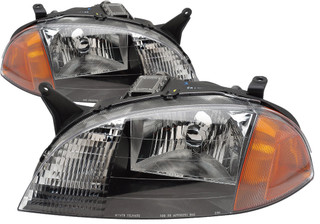 1998-2001 Chevrolet Metro Headlights Driver Left and Passenger Right Side Halogen