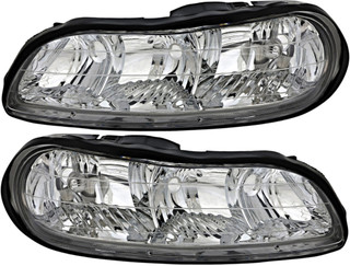 1997-1999 Oldsmobile Cutlass Headlights Driver Left and Passenger Right Side Halogen