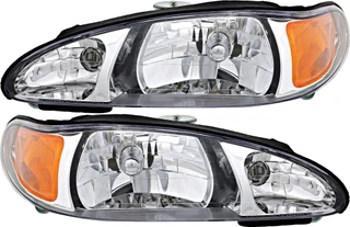 1997-2002 Mercury Tracer Headlights Driver Left and Passenger Right Side Halogen