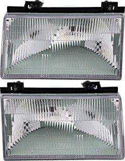 1992-1994 Ford Tempo Headlights Driver Left and Passenger Right Side Halogen