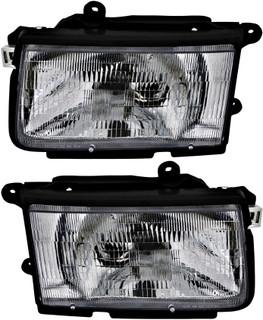 1998-1999 Isuzu Amigo Headlights Driver Left and Passenger Right Side Halogen