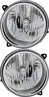2005-2007 Jeep Liberty Headlights Driver Left and Passenger Right Side Halogen