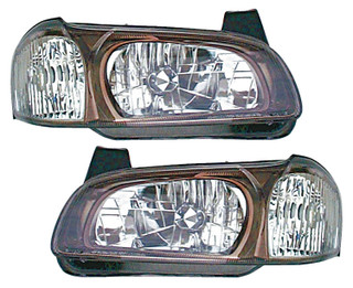 2001 Nissan Maxima Headlights Driver Left and Passenger Right Side Halogen