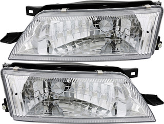 1997-1999 Nissan Maxima Headlights Driver Left and Passenger Right Side Halogen