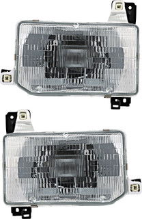 1987-1995 Nissan Pathfinder Headlights Driver Left and Passenger Right Side Halogen