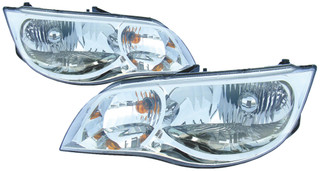 2003-2007 Saturn Ion Headlights Driver Left and Passenger Right Side Halogen