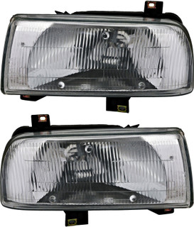 1993-1999 Volkswagen Jetta Headlights Driver Left and Passenger Right Side Halogen