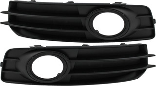 2009-2013 Audi A3 Fog Light Trim Driver Left and Passenger Right Side Black Trim With Sport Package