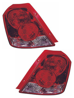 2004-2008 Chevrolet Aveo Tail Light Driver Left and Passenger Right Side