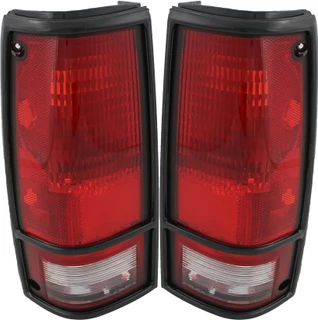 1983-1994 GMC Jimmy Tail Light Driver Left and Passenger Right Side Black Trim