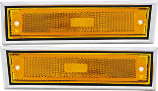 1981-1991 Chevrolet Suburban Corner Light Driver Left and Passenger Right Side With Chrome Trim