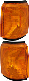 1987-1991 Ford Bronco Corner Light Driver Left and Passenger Right Side Without Chrome & Black Trim