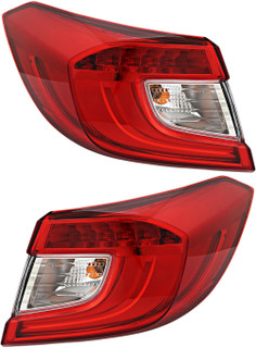 2018-2021 Honda Accord Sedan Tail Light Driver Left and Passenger Right Side