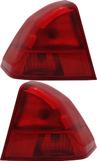 2001-2002 Honda Civic Sedan Tail Light Driver Left and Passenger Right Side