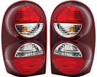 2005-2007 Jeep Liberty Tail Light Driver Left and Passenger Right Side Without Tail Lamp Guard