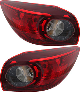 2014-2018 Mazda 3 Hatchback Tail Light Driver Left and Passenger Right Side Japan/Mexico Built
