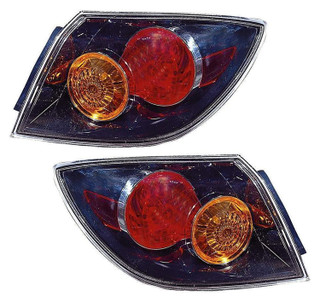 2004-2006 Mazda 3 Hatchback Tail Light Driver Left and Passenger Right Side Without LED