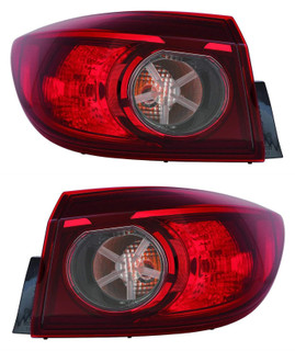 2014-2015 Mazda 3 Sedan Tail Light Driver Left and Passenger Right Side Mexico Built