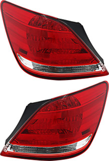 2010 Toyota Avalon Tail Light Driver Left and Passenger Right Side