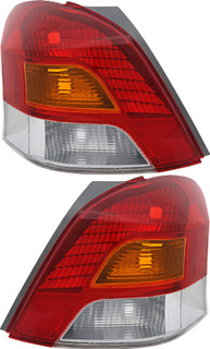 2009-2010 Toyota Yaris Hatchback Tail Light Driver Left and Passenger Right Side