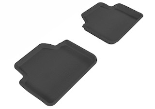 2004-2010 BMW X3 Floor Mats Liners Rear Row Kagu Black