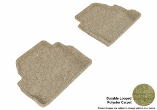 2014-2020 BMW 4 Series Coupe Floor Mats Liners Rear Row Classic Tan