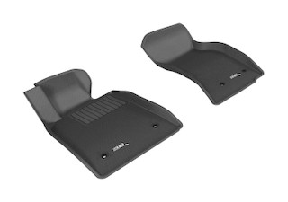 2013-2019 Cadillac ATS-V Floor Mats Liners Front Row Kagu Black