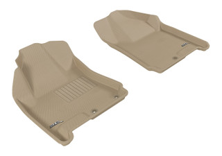 2010-2016 Cadillac SRX Floor Mats Liners Front Row Kagu Tan