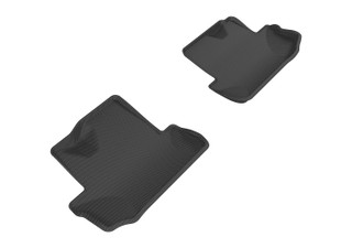 2016-2022 Chevrolet Camaro Floor Mats Liners Rear Row Kagu Black