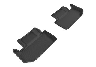 2011-2021 Dodge Challenger Floor Mats Liners Rear Row Kagu Black