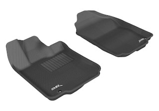 2006-2012 Ford Fusion Floor Mats Liners Front Row Kagu Black