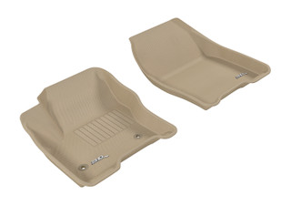 2013-2018 Ford C-Max Floor Mats Liners Front Row Kagu Tan