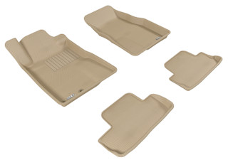 2005-2009 Ford Mustang Floor Mats Liners Front and Rear Row Kagu Tan