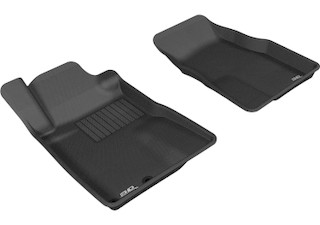 2005-2009 Ford Mustang Floor Mats Liners Front Row Kagu Black
