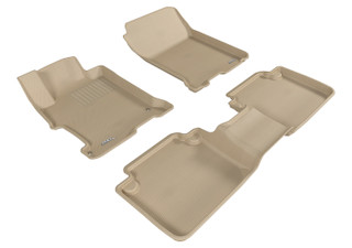 2013-2017 Honda Accord Sedan Floor Mats Liners Front and Rear Row Kagu Tan