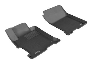 2013-2017 Honda Accord Sedan Floor Mats Liners Front Row Kagu Black