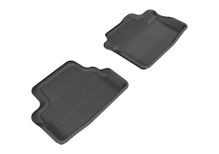 2008-2012 Honda Accord Coupe Floor Mats Liners Rear Row Kagu Black