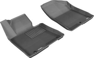 2013-2017 Hyundai Elantra GT Floor Mats Liners Front Row Kagu Black