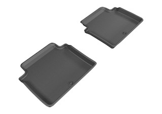 2017-2020 Genesis G80 Floor Mats Liners Rear Row Kagu Black AWD