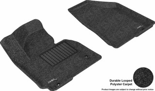 2014-2015 Hyundai Tucson Floor Mats Liners Front Row Classic Black