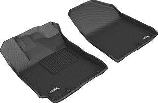 2019-2022 Kia Forte Floor Mats Liners Front Row Kagu Black