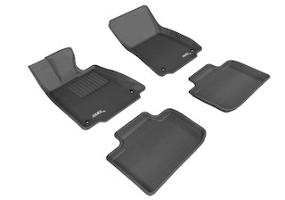 2014-2021 Lexus IS250 RWD Floor Mats Liners Front and Rear Row Kagu Black
