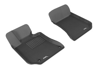 2010-2012 Mercedes-Benz E-Class Coupe C207 Floor Mats Liners Front Row Kagu Black