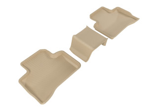2016-2022 Mercedes-Benz GLC X205 Floor Mats Liners Rear Row Kagu Tan
