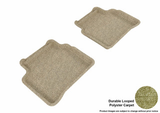 2007-2012 Nissan Altima Sedan Floor Mats Liners Rear Row Classic Tan